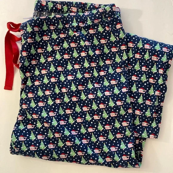 Vineyard Vines Festive Navy Pajama Pants - Picture 1 of 8